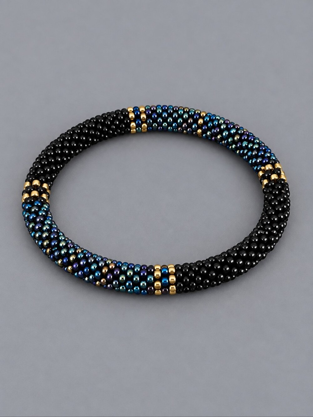 3/$30 HANDMADE Seed Beaded Tubular Bracelet